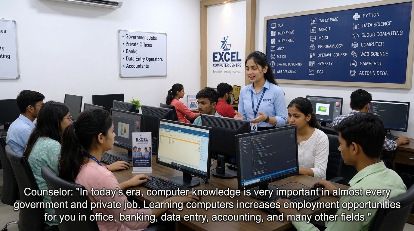 Students learning on computers ()